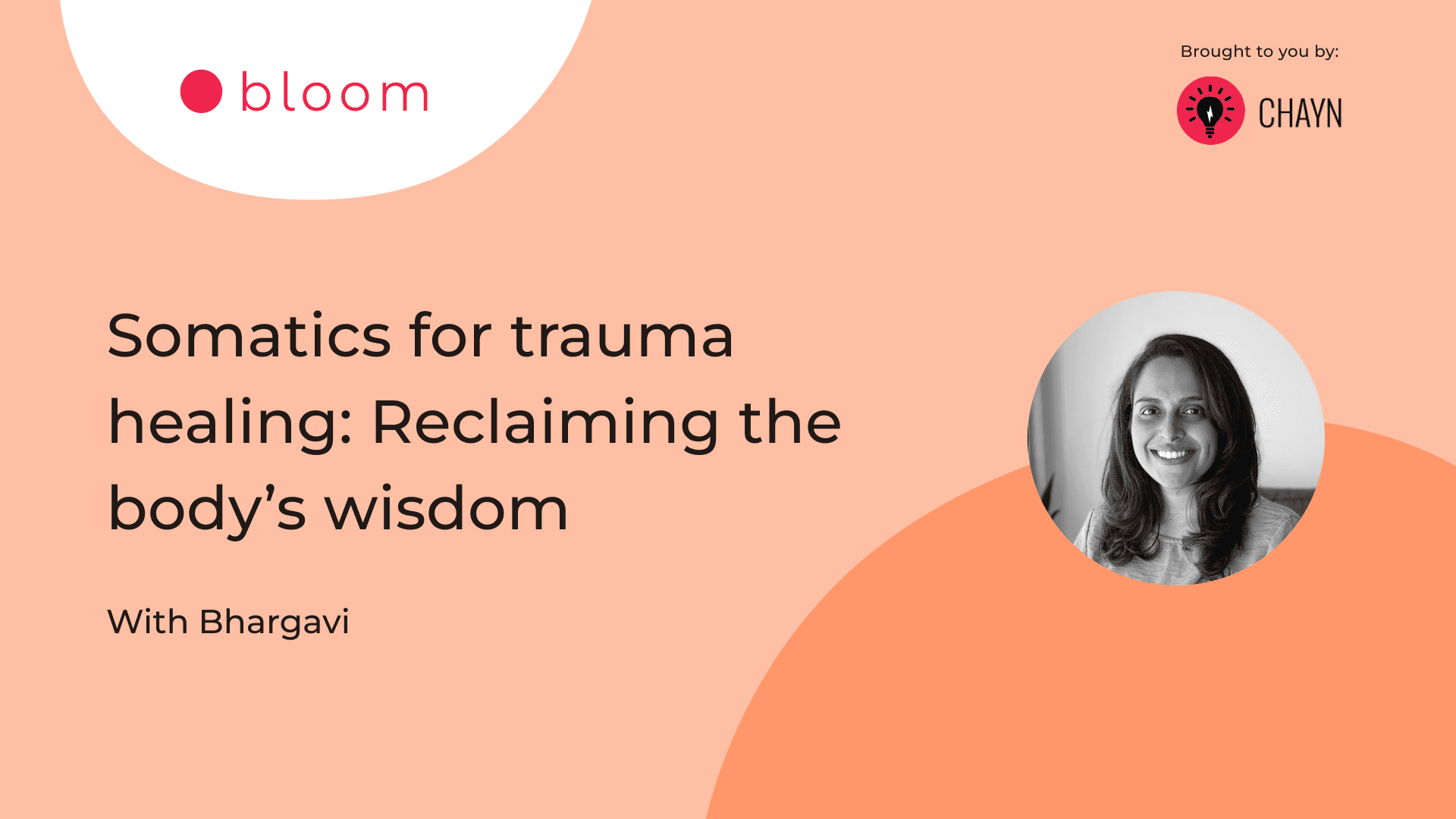 Preview image for "Somatics for trauma healing: Reclaiming the body's wisdom. With Bhargavi"